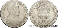 FRANCE Demi-écu, portrait à la mèche longue LOUIS XIV THE SUN KING Poitiers 1649 (31mm, 13,46g, 6h) -