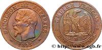 FRANCE Deux centimes Napoléon III, tête nue, grand D SECOND EMPIRE Lyon 1853 (20,12mm, 1,94g, 6h) -