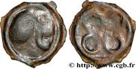 FRANCE Potin au swastika, tête à droite BITURIGES CUBI, UNSPECIFIED c. 80-50 AC. (17mm, 3,64g, h) -