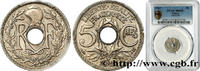 FRANCE 5 centimes Lindauer, petit module III REPUBLIC 1927 (17mm, 2g, 6h) -