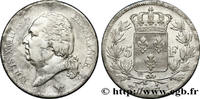 FRANCE 5 francs Louis XVIII, tête nue LOUIS XVIII Bayonne 1817 (37mm, 24,74g, 6h) -