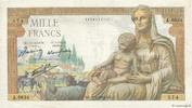 FRANCE 1000 Francs DÉESSE DÉMÉTER FRANCE 1000 Francs DÉESSE DÉMÉTER 1943 F+ -