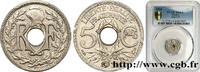 FRANCE 5 centimes Lindauer, petit module III REPUBLIC Paris 1934 (17mm, 2g, 6h) -