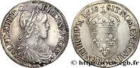 FRANCE Demi-écu, portrait à la mèche longue LOUIS XIV THE SUN KING Rennes 1658 (32,5mm, 13,57g, 6h) -