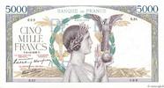 FRANCE 5000 Francs VICTOIRE Impression à plat FRANCE 5000 Francs VICTOIRE Impression à plat 1938 XF+ -