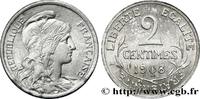 FRANCE Essai-piéfort de 2 centimes Daniel-Dupuis en alumi PIEFORTS 1908 (20,09mm, 1,43g, 6h) -