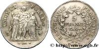 FRANCE 5 francs Union et Force, Union serré, seulement gl DIRECTOIRE Paris 1799 (38,76mm, 25,17g, 6h) -