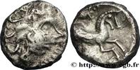 FRANCE Denier à la lyre - revers à la tête coupée (?) EDUENS, ÆDUI (BIBRACTE, Area of the Mont-Beuvray) Autun (71) c. avant 52 AC. (12,5mm, 2,05g, 6h) -