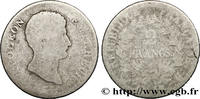 FRANCE 2 francs Napoléon Empereur, Calendrier révolutionn PREMIER EMPIRE / FIRST FRENCH EMPIRE Bordeaux 1805 (27mm, 9,31g, 6h) -