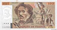 FRANCE 100 Francs DELACROIX imprimé en continu FRANCE 100 Francs DELACROIX imprimé en continu 1991 XF- -