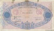 FRANCE 500 Francs BLEU ET ROSE FRANCE 500 Francs BLEU ET ROSE 1912 VG -