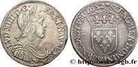 FRANCE Demi-écu, portrait à la mèche longue LOUIS XIV THE SUN KING Aix-en-Provence 1652 (32,5mm, 13,53g, 6h) -