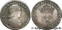 FRANCE Quart d'écu, portait à la mèche longue LOUIS XIV THE SUN KING Paris 1655 (27mm, 6,65g, 6h) -