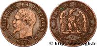 FRANCE Deux centimes Napoléon III, tête nue SECOND EMPIRE Lyon 1855 (20mm, g, 6h) -
