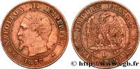 FRANCE Deux centimes Napoléon III, tête nue SECOND EMPIRE Lyon 1857 (20mm, g, 6h) -