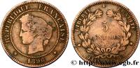 FRANCE 5 centimes Cérès III REPUBLIC Paris 1896 (25mm, 5g, 6h) -