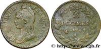 FRANCE 2 décimes Dupré DIRECTOIRE Paris 1796 (32,5mm, 20,58g, 6h) -