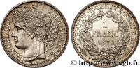 FRANCE 1 franc Cérès, IIIe République III REPUBLIC Bordeaux 1872 (23mm, 5,02g, 6h) -