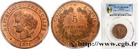 FRANCE 5 centimes Cérès III REPUBLIC Paris 1871 (25mm, 5,00g, 6h) -