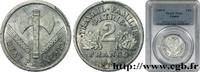 FRANCE 2 francs Francisque FRENCH STATE Beaumont-Le-Roger 1944 (27,02mm, 2,2g, 6h) -
