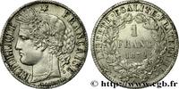 FRANCE 1 franc Cérès, IIIe République III REPUBLIC Paris 1872 (23mm, 4,80g, 6h) -