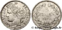 FRANCE 5 francs Cérès, sans légende GOUVERNEMENT DE LA DÉFENSE NATIONALE Bordeaux 1870 (37mm, 24,60g, 6h) -