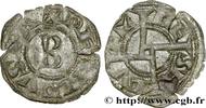 FRANCE Denier LANGUEDOC - ANDUZE AND SAUVE - BERNARD II Sommières n.d. (16,5mm, 0,69g, 2h) -
