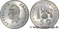 NEW CALEDONIA Essai de 50 Francs Marianne / habitation tradition NEW CALEDONIA Paris 1967 (33mm, g, 6h) -