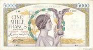 FRANCE 5000 Francs VICTOIRE Impression à plat FRANCE 5000 Francs VICTOIRE Impression à plat 1942 XF -