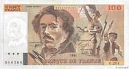 FRANCE 100 Francs DELACROIX imprimé en continu FRANCE 100 Francs DELACROIX imprimé en continu 1991 VF -