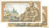 FRANCE 1000 Francs DÉESSE DÉMÉTER Consécutifs FRANCE 1000 Francs DÉESSE DÉMÉTER Consécutifs 1942 VF - XF -