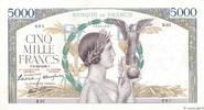 FRANCE 5000 Francs VICTOIRE Impression à plat FRANCE 5000 Francs VICTOIRE Impression à plat 1938 XF+ -