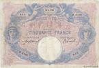 FRANCE 50 Francs BLEU ET ROSE FRANCE 50 Francs BLEU ET ROSE 1915 VF -