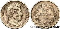 FRANCE 25 centimes Louis-Philippe LOUIS-PHILIPPE I Lille 1845 (15mm, 1,23g, 6h) -