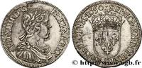 FRANCE Demi-écu, portrait à la mèche longue LOUIS XIV THE SUN KING La Rochelle 1650 (31,5mm, 13,56g, 6h) -