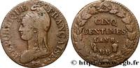 FRANCE Cinq centimes Dupré, grand module CONSULATE Strasbourg/Paris 1800 (28mm, 8g, 7h) -