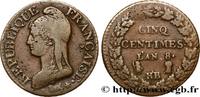 FRANCE Cinq centimes Dupré, grand module CONSULATE Strasbourg/Paris 1800 (28mm, 8,05g, 7h) -