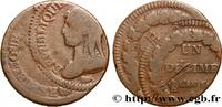 FRANCE Un décime Dupré, grand module, double frappe CONSULATE Paris 1800 (31,7mm, 15,26g, 6h) -