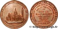 FRANCE Médaille, bénédiction de la première pierre du Sac MONUMENTS 1875 (38,5mm, 23,24g, 12h) -