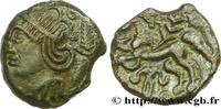 FRANCE Bronze SVTICOS, classe III à la tête casquée VELIOCASSES (Area of Norman Vexin) c. 50-40 AC. (16mm, 2,62g, 9h) -