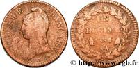 FRANCE Un décime Dupré, grand module CONSULATE Metz/Paris 1800 (32mm, 20,89g, 6h) -