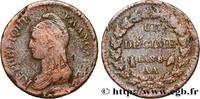 FRANCE Un décime Dupré, grand module CONSULATE Metz 1800 (32mm, 18,51g, 6h) -