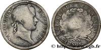 FRANCE 2 francs Napoléon Ier tête laurée, République fran PREMIER EMPIRE / FIRST FRENCH EMPIRE Toulouse 1808 (27mm, 10g, 6h) -