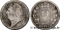 FRANCE 1/2 franc Louis XVIII LOUIS XVIII Toulouse 1823 (18mm, 2,50g, 6h) -