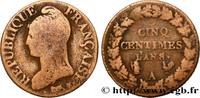 FRANCE Cinq centimes Dupré, grand module CONSULATE Paris 1800 (28mm, 8,72g, 6h) -