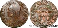 FRANCE Cinq centimes Dupré, grand module CONSULATE Strasbourg 1800 (28,50mm, 9,78g, 6h) -
