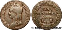 FRANCE Cinq centimes Dupré, grand module CONSULATE Strasbourg/Paris 1800 (28mm, 9,98g, 7h) -