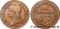 FRANCE Cinq centimes Dupré, grand module CONSULATE Lille/Paris 1800 (28mm, 9,48g, 6h) -