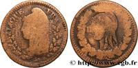 FRANCE Un décime Dupré, grand module, refrappage du 2 d DIRECTOIRE s.l. n.d. (32mm, 21,44g, 6h) -