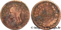 FRANCE Un décime Dupré, grand module, refrappage du 2 d DIRECTOIRE Metz n.d. (33mm, 19,49g, 6h) -